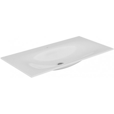 Lavabo en céramique EDITION 11 adaptable sur robinetterie 1 trou 1055 x 17 x 538 mm blanc KEUCO