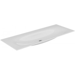 Lavabo en céramique EDITION 11 sans trou pour robinet 1405 x 17 x 538 mm blanc KEUCO