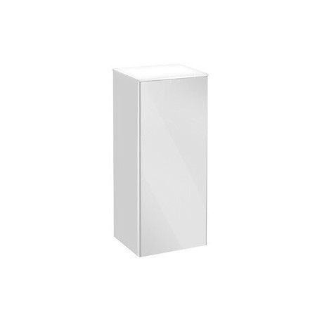 Armoire centrale ROYAL REFLEX 350 x 835 x 335 mm, charnière de porte à gauche, corps Moka, façade en verre Moka KEUCO