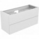 Meuble sous-vasque EDITION 11 1400 x 700 x 535 mm avec éclairage intérieur LED blanc brillant KEUCO