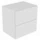 Buffet EDITION 11 700 x 700 x 535 mm avec éclairage intérieur LED chêne platine KEUCO