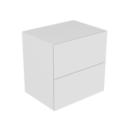 Buffet EDITION 11 700 x 700 x 535 mm avec éclairage intérieur LED chêne platine KEUCO