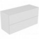 Buffet EDITION 11 1400 x 700 x 535 mm avec éclairage intérieur LED blanc brillant KEUCO