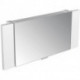 Armoire miroir EDITION 11 1400 x 610 x 155 mm / 1050 mm avec système audio Bluetooth teinté argent-anodisé KEUCO