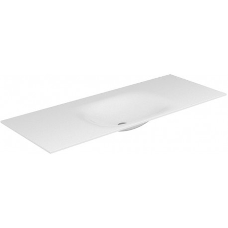 Lavabo Varicor EDITION 11 PLANNING sans trou de robinetterie 1750 mm blanc arctique soie mat KEUCO