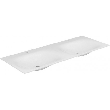 Vasque double Varicor EDITION 11 PLANNING avec perçage 2 x 1 trou 2100 mm blanc arctique satiné KEUCO
