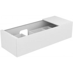 Meuble sous-vasque EDITION 11 1400 x 350 x 535 mm avec éclairage intérieur LED, anthracite KEUCO