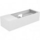 Meuble sous-vasque EDITION 11 1400 x 350 x 535 mm avec éclairage intérieur LED blanc brillant KEUCO