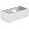 Meuble sous-vasque EDITION 11 PLANNING 1050 x 350 x 535 mm, découpe siphon à droite avec éclairage intérieur LED Truffe KEUCO