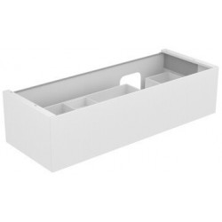 Meuble sous-vasque EDITION 11 PLANNING 1400 x 350 x 535 mm, découpe siphon à droite avec éclairage intérieur LED Truffe KEUCO