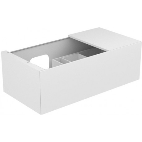 Meuble sous-vasque EDITION 11 1050 x 350 x 535 mm avec éclairage intérieur LED, anthracite KEUCO
