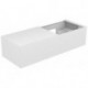 Meuble sous-vasque EDITION 11 1400 x 350 x 535 mm avec éclairage intérieur LED violet (RAL 4007) KEUCO