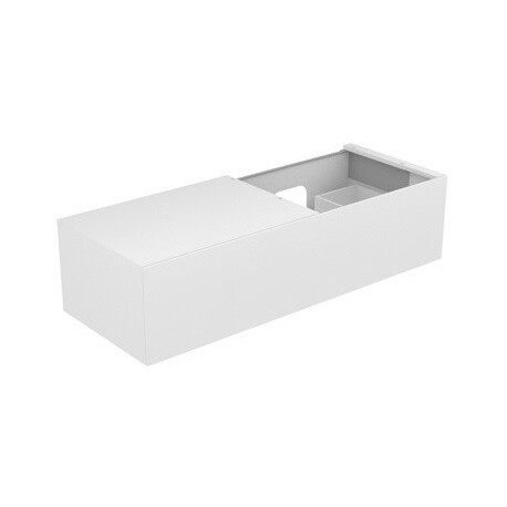 Meuble sous-vasque EDITION 11 1400 x 350 x 535 mm avec éclairage intérieur LED violet (RAL 4007) KEUCO