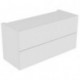 Module meuble bas EDITION 11 PLANNING 1400 x 700 x 535 mm blanc brillant KEUCO