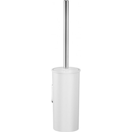 Ensemble de brosse de toilette MOLL chromé / blanc