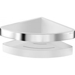 Panier de douche d'angle MOLL en 2 parties chromé / blanc KEUCO