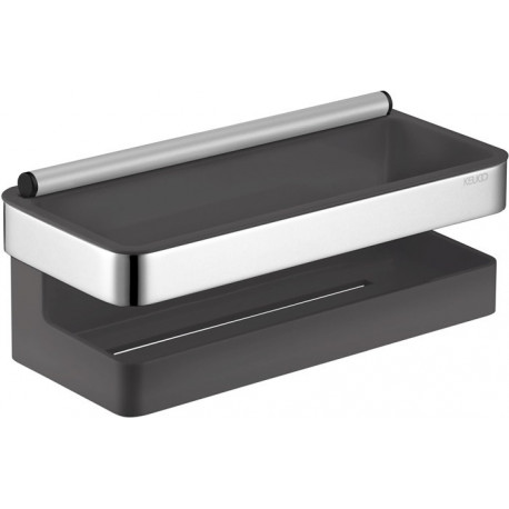 Panier de douche MOLL en 3 parties chromé / anthracite KEUCO