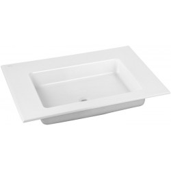 Lavabo en céramique ROYAL 60 705 x 17 x 538 mm sans trou pour robinet, sans trop-plein blanc KEUCO