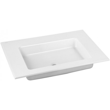 Lavabo en céramique ROYAL 60 705 x 17 x 538 mm sans trou pour robinet, sans trop-plein blanc KEUCO