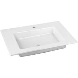 Lavabo en céramique ROYAL 60 705 x 17 x 538 mm adapté aux robinetteries 1 trou blanc KEUCO