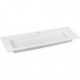 Lavabo en céramique ROYAL 60 1405 x 17 x 538 mm adapté aux robinetteries 1 trou blanc KEUCO