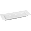 Lavabo en céramique ROYAL 60 1405 x 17 x 538 mm adapté aux robinetteries 1 trou blanc KEUCO