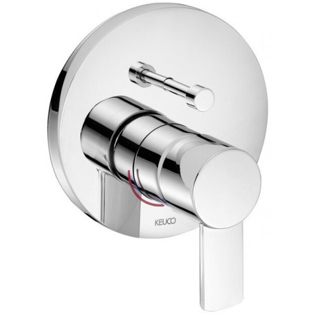 Mitigeur bain-douche PLAN UP, avec dispositif de sécurité chromé KEUCO