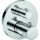 Mitigeur thermostatique PLAN DN 15 / DN 20, avec robinet d'arrêt en céramique chromé KEUCO