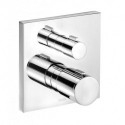 Mitigeur thermostatique EDITION 11 DN 15 / DN 20, avec robinet d'arrêt en céramique chromé KEUCO