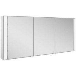 Armoire miroir ROYAL 60 1400 x 650 x 162 mm, rallonge murale anodisée teintée argent KEUCO