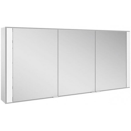 Armoire miroir ROYAL 60 1400 x 650 x 162 mm, rallonge murale anodisée teintée argent KEUCO