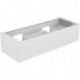 Meuble sous-vasque EDITION 11 PLANNING 1400 x 350 x 535 mm avec éclairage intérieur LED blanc / verre satiné blanc KEUCO