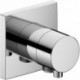 Inverseur 3 voies IXMO DN 15, UP, avec manette IXMO Rosace confort carrée chromée KEUCO