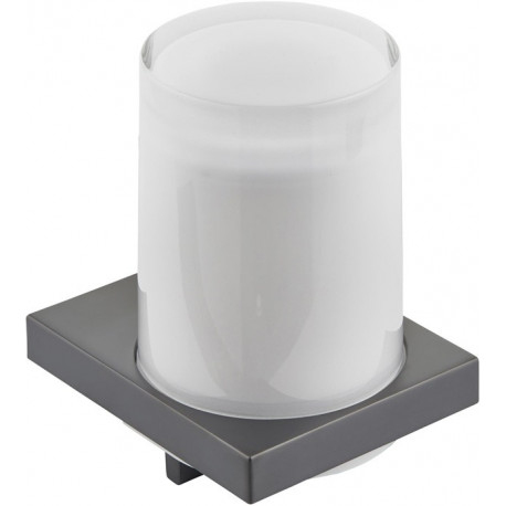 Distributeur de lotion EDITION 11 pour savon liquide, verre cristal véritable / chrome noir poli KEUCO