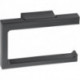 Porte papier toilette EDITION 11 forme ouverte chrome noir brossé KEUCO