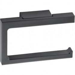 Porte papier toilette EDITION 11 forme ouverte chrome noir brossé KEUCO