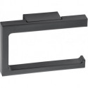 Porte papier toilette EDITION 11 forme ouverte chrome noir brossé KEUCO