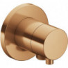 Vanne d'arrêt / inverseur 2 voies IXMO DN 15, UP, avec manette IXMO Rosace confort ronde bronze brossé KEUCO