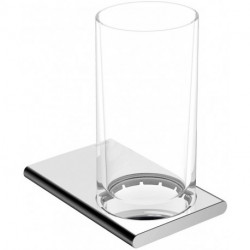 Porte-verre EDITION 400 complet avec verre cristal véritable bronze brossé KEUCO