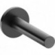 Bec de baignoire IXMO DN 15, avec rosace ronde 202 mm, chromé noir brossé KEUCO