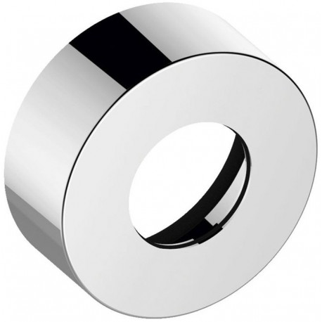 Rosace d'extension IXMO 25 mm, ronde, en laiton chromé noir brossé KEUCO