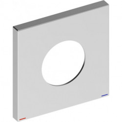 Rosace murale IXMO 105 x 105 mm, carrée, en laiton bronze brossé KEUCO