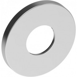 Rosace murale IXMO 105 mm, ronde, en laiton finition aluminium KEUCO