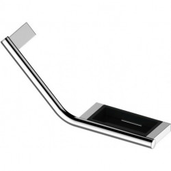 Barre d'appui PLAN 135Gr, gauche chromé noir-gris KEUCO