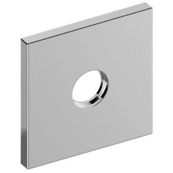 Rosace murale IXMO 105 x 105 mm, carrée, en laiton bronze brossé KEUCO