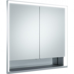 Meuble miroir ROYAL LUMOS 800 x 735 x 165 mm anodisé argenté KEUCO