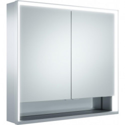 Meuble miroir ROYAL LUMOS 800 x 735 x 165 mm anodisé argenté KEUCO