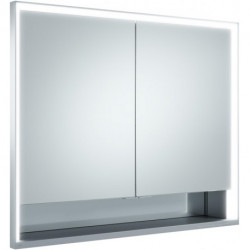 Meuble miroir ROYAL LUMOS 900 x 735 x 165 mm anodisé argenté KEUCO