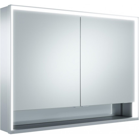 Meuble miroir ROYAL LUMOS 1000 x 735 x 165 mm anodisé argenté KEUCO