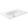 Lavabo en céramique X-LINE 655 x 17 x 493 mm adapté pour mitigeur 1 trou blanc KEUCO